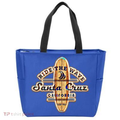 Santa Cruz Ca Vintage Surfers Gift Zip Tote Bag
