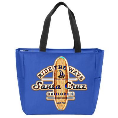 Santa Cruz Ca Vintage Surfers Gift Zip Tote Bag