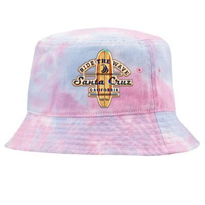 Santa Cruz Ca Vintage Surfers Gift Tie-Dyed Bucket Hat