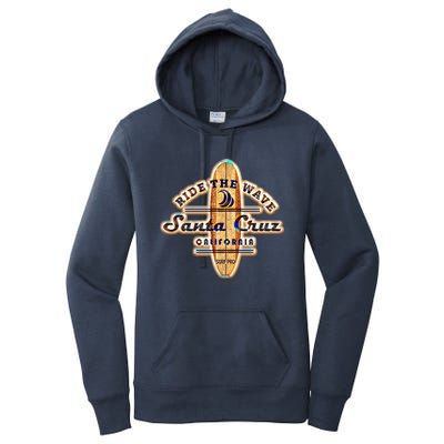 Santa Cruz Ca Vintage Surfers Gift Women's Pullover Hoodie