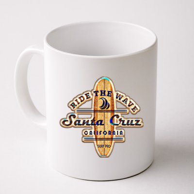 Santa Cruz Ca Vintage Surfers Gift Coffee Mug