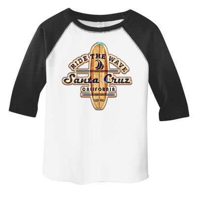 Santa Cruz Ca Vintage Surfers Gift Toddler Fine Jersey T-Shirt