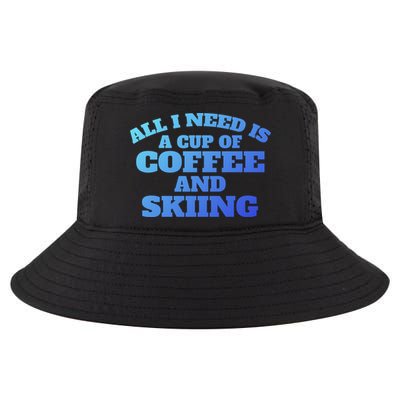 Skiers Coffee CrossCountry Skiing Coffee Skiing Cool Gift Cool Comfort Performance Bucket Hat