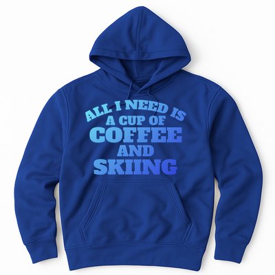 Skiers Coffee CrossCountry Skiing Coffee Skiing Cool Gift Hoodie