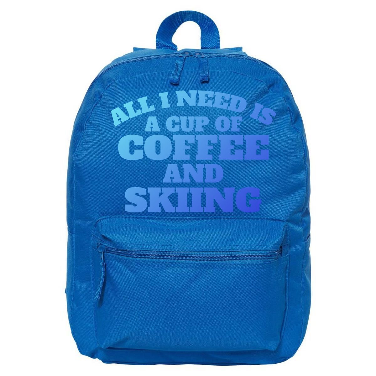 Skiers Coffee CrossCountry Skiing Coffee Skiing Cool Gift 16 in Basic Backpack