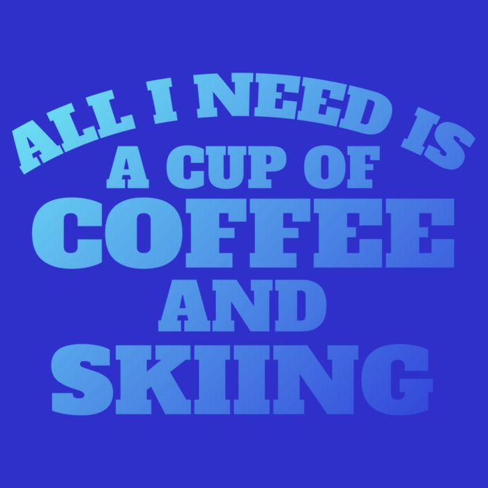 Skiers Coffee CrossCountry Skiing Coffee Skiing Cool Gift 16 in Basic Backpack