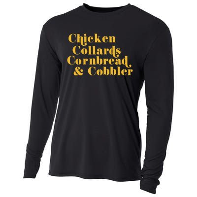 Samuelljackson Chicken Collards Cornbread & Cobbler Cooling Performance Long Sleeve Crew