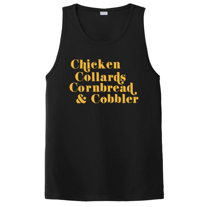 Samuelljackson Chicken Collards Cornbread & Cobbler PosiCharge Competitor Tank