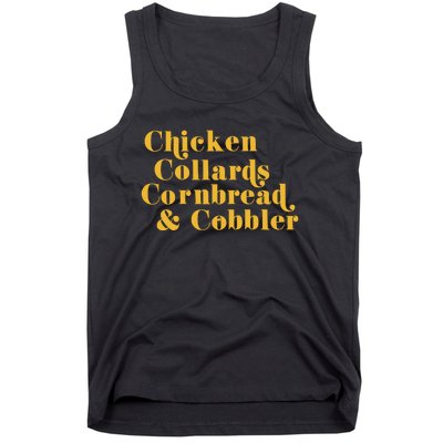 Samuelljackson Chicken Collards Cornbread & Cobbler Tank Top