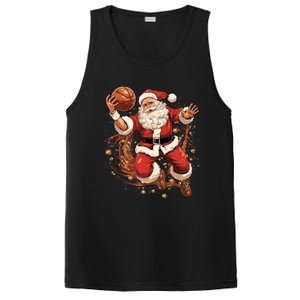 Santa Claus Christmas Basketball Xmas Meaningful Gift PosiCharge Competitor Tank