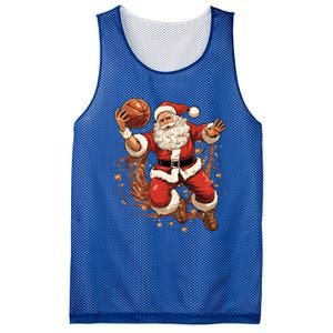 Santa Claus Christmas Basketball Xmas Meaningful Gift Mesh Reversible Basketball Jersey Tank