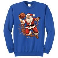 Santa Claus Christmas Basketball Xmas Meaningful Gift Tall Sweatshirt