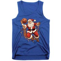 Santa Claus Christmas Basketball Xmas Meaningful Gift Tank Top