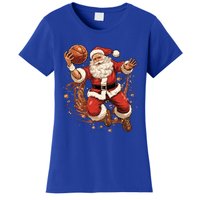 Santa Claus Christmas Basketball Xmas Meaningful Gift Women's T-Shirt