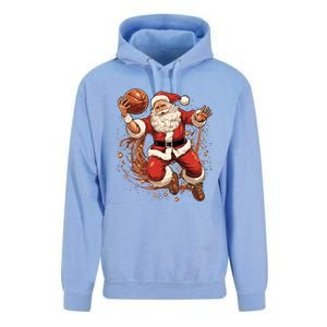 Santa Claus Christmas Basketball Xmas Meaningful Gift Unisex Surf Hoodie