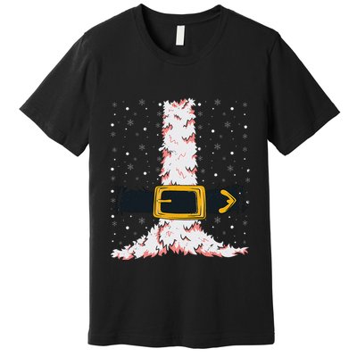 Santa Claus Costume Christmas Santa Suit Family Matching Premium T-Shirt