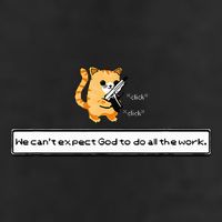 Squirt Click Click We CanT Expect God To Do All The Work Cool Comfort Performance Bucket Hat