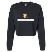 Squirt Click Click We CanT Expect God To Do All The Work Cropped Pullover Crew