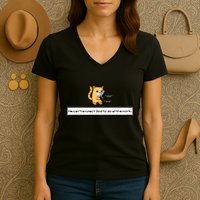 Squirt Click Click We CanT Expect God To Do All The Work Women's V-Neck T-Shirt