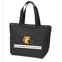 Squirt Click Click We CanT Expect God To Do All The Work Zip Tote Bag