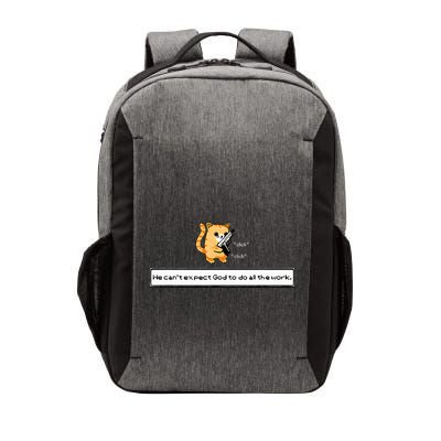 Squirt Click Click We CanT Expect God To Do All The Work Vector Backpack