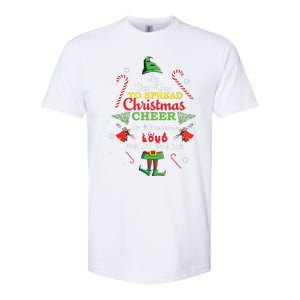 Spread Christmas Cheer Is Singing Loud Xmas Elf Pajama Softstyle CVC T-Shirt