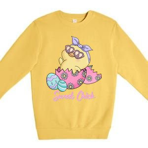 Sweet Chick Cute Spring Easter Premium Crewneck Sweatshirt