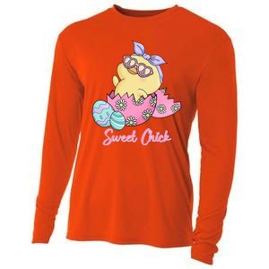 Sweet Chick Cute Spring Easter Cooling Performance Long Sleeve Crew