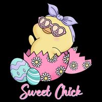 Sweet Chick Cute Spring Easter USA-Made Doggie Bandana