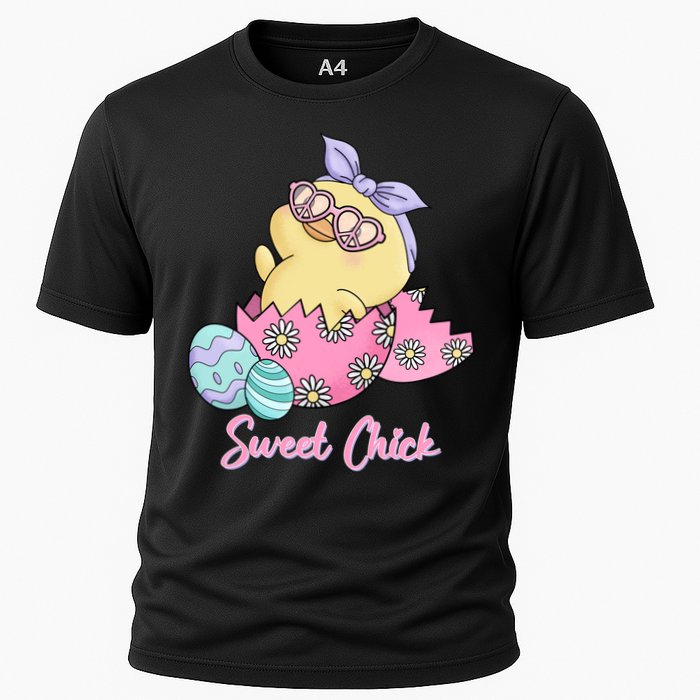 Sweet Chick Cute Spring Easter Cooling Performance Crew T-Shirt