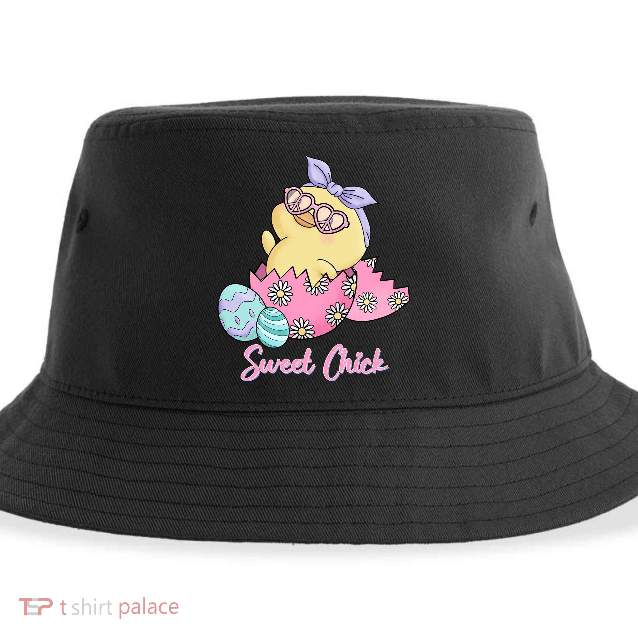 Sweet Chick Cute Spring Easter Sustainable Bucket Hat