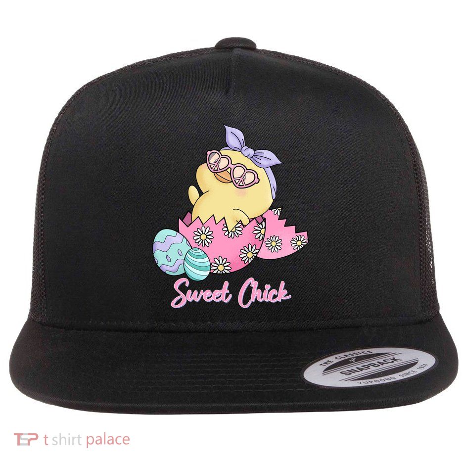 Sweet Chick Cute Spring Easter Flatbill Hat