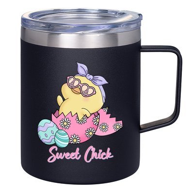 Sweet Chick Cute Spring Easter 12oz Stainless Steel Coffee Mug