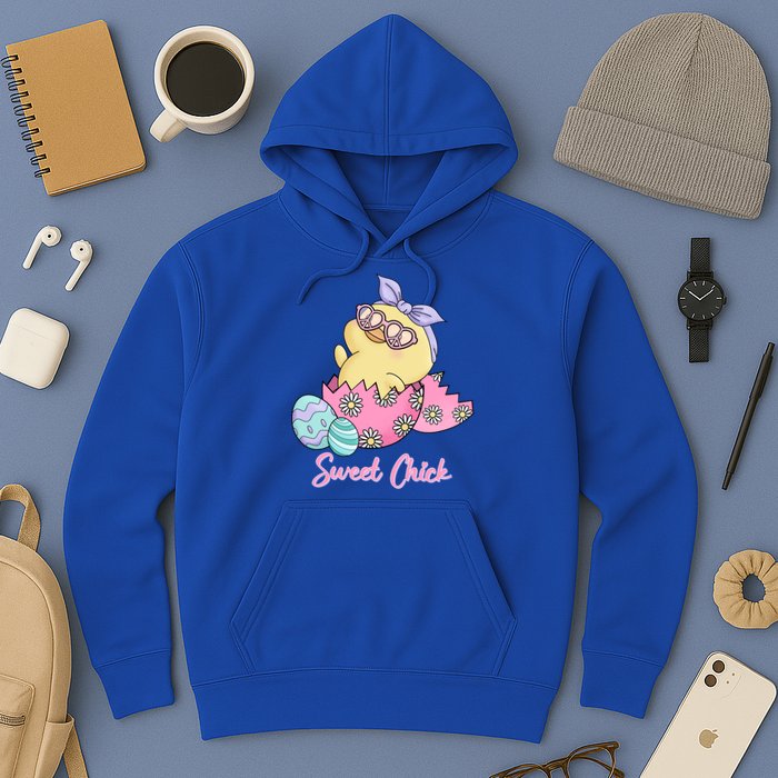 Sweet Chick Cute Spring Easter Hoodie