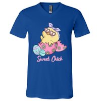 Sweet Chick Cute Spring Easter V-Neck T-Shirt