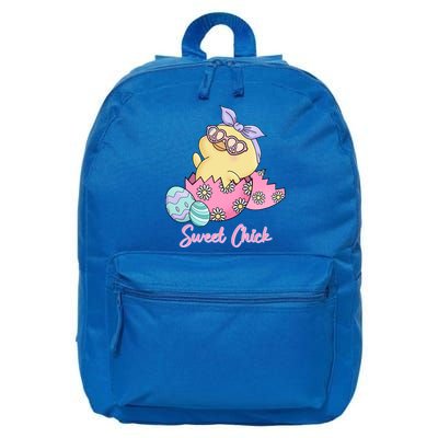 Sweet Chick Cute Spring Easter 16 in Basic Backpack