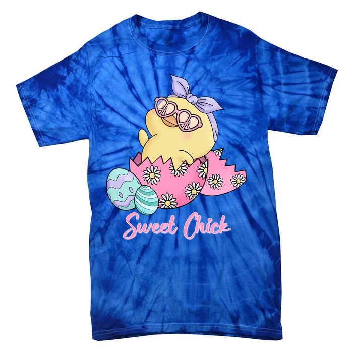 Sweet Chick Cute Spring Easter Tie-Dye T-Shirt