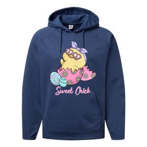 Sweet Chick Cute Spring Easter Performance Fleece Hoodie