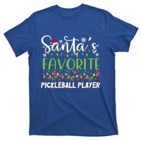 Santa Claus Christmas SantaS Favorite Pickleball Player Gift T-Shirt