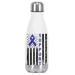 Support Colon Cancer Awareness Stainless Steel Insulated Water Bottle