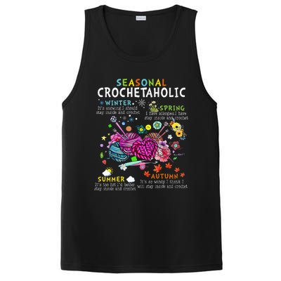 Seasonal Crochetaholic Crochet Crocheter Yarn Lover PosiCharge Competitor Tank