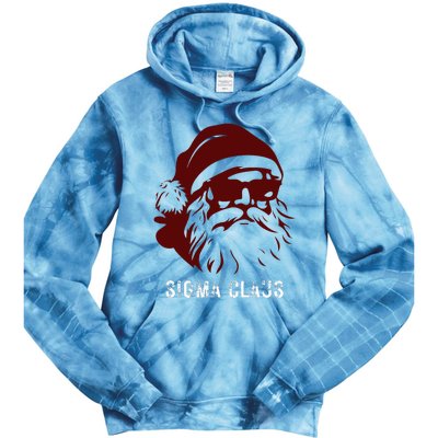 Sigma Claus Cool Santa Meme Rizzler Brainrot Christmas Tie Dye Hoodie