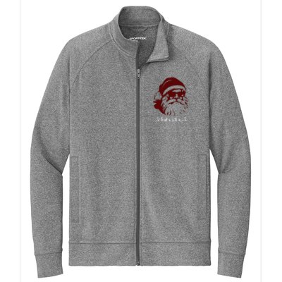 Sigma Claus Cool Santa Meme Rizzler Brainrot Christmas Stretch Full-Zip Cadet Jacket