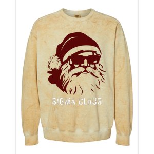 Sigma Claus Cool Santa Meme Rizzler Brainrot Christmas Colorblast Crewneck Sweatshirt