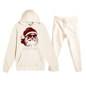 Sigma Claus Cool Santa Meme Rizzler Brainrot Christmas Premium Hooded Sweatsuit Set