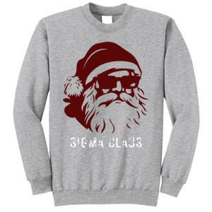 Sigma Claus Cool Santa Meme Rizzler Brainrot Christmas Tall Sweatshirt