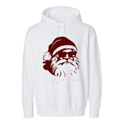 Sigma Claus Cool Santa Meme Rizzler Brainrot Christmas Garment-Dyed Fleece Hoodie