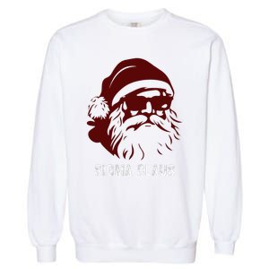 Sigma Claus Cool Santa Meme Rizzler Brainrot Christmas Garment-Dyed Sweatshirt