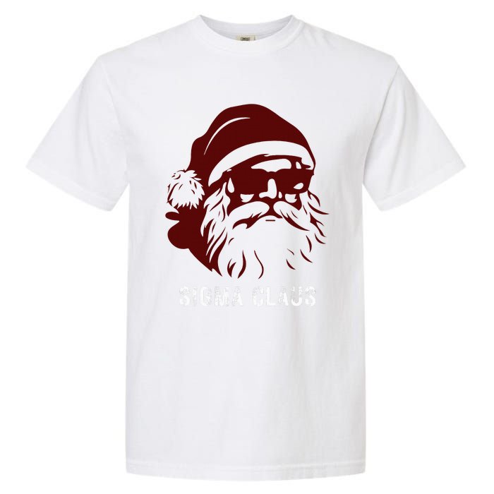 Sigma Claus Cool Santa Meme Rizzler Brainrot Christmas Garment-Dyed Heavyweight T-Shirt