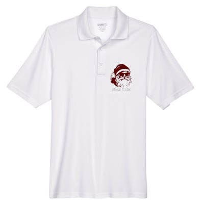 Sigma Claus Cool Santa Meme Rizzler Brainrot Christmas Men's Origin Performance Pique Polo